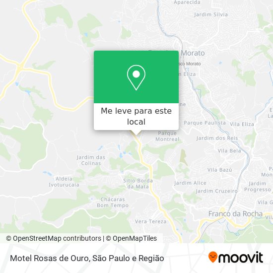 Motel Rosas de Ouro mapa