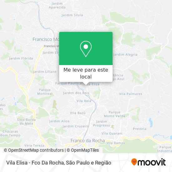 Vila Elisa - Fco Da Rocha mapa