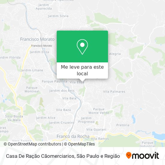 Casa De Ração Cãomerciarios mapa