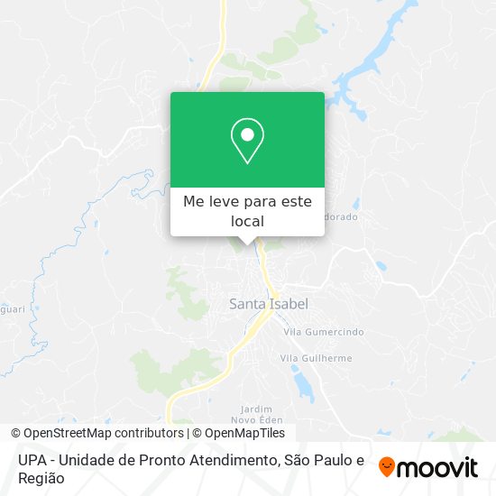 UPA - Unidade de Pronto Atendimento mapa