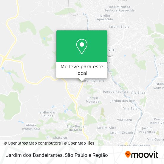 Jardim dos Bandeirantes mapa