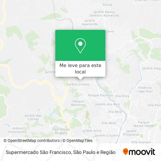 Supermercado São Francisco mapa