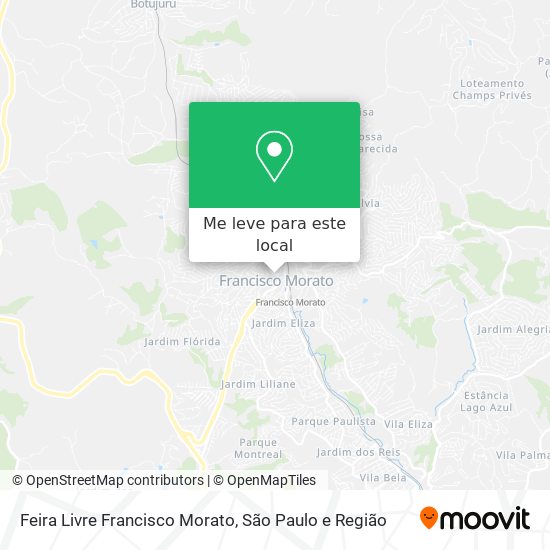 Feira Livre Francisco Morato mapa