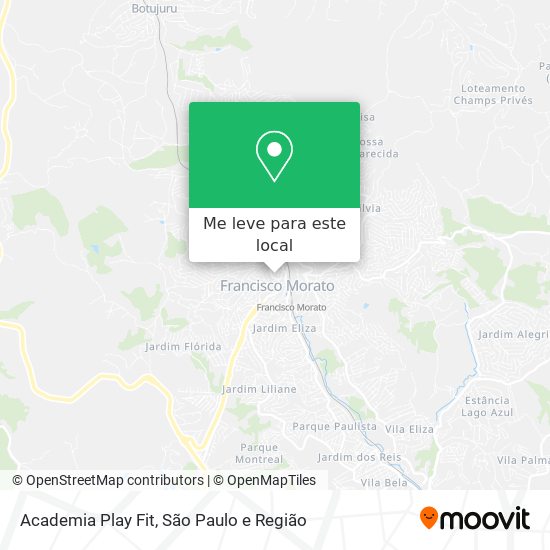 Academia Play Fit mapa