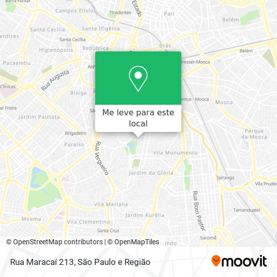 Rua Maracaí 213 mapa
