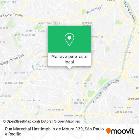 Rua Marechal Hastimphilo de Moura 339 mapa