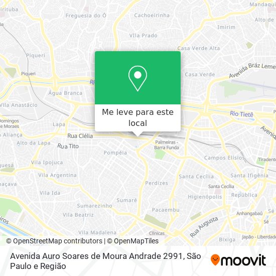 Avenida Auro Soares de Moura Andrade 2991 mapa