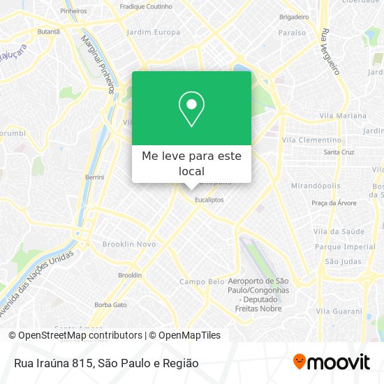 Rua Iraúna 815 mapa
