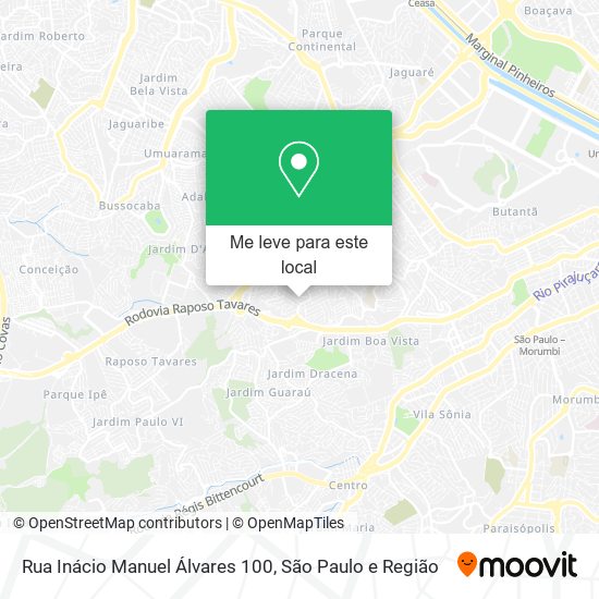 Rua Inácio Manuel Álvares 100 mapa