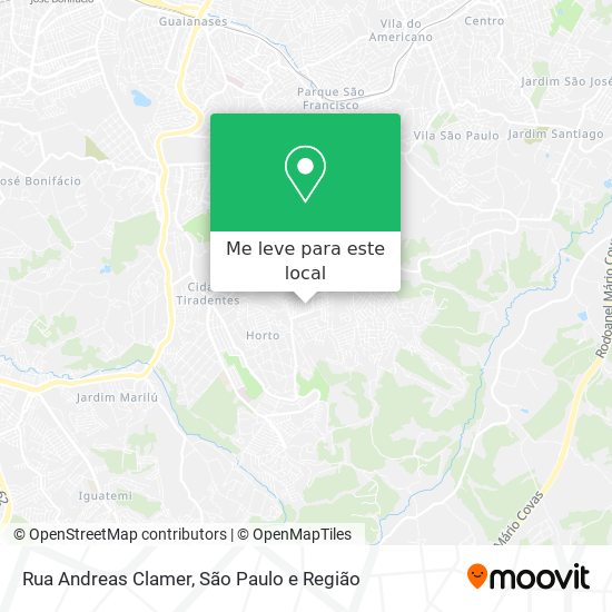 Rua Andreas Clamer mapa