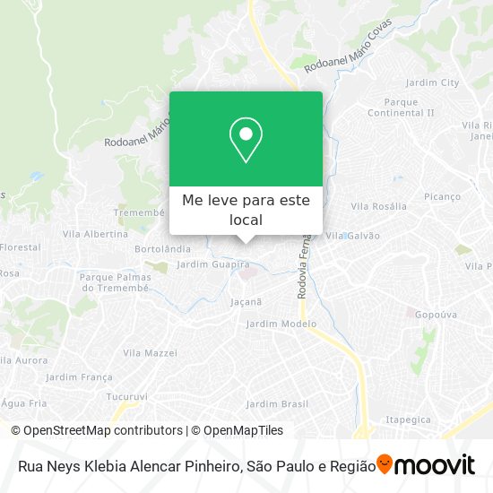 Rua Neys Klebia Alencar Pinheiro mapa