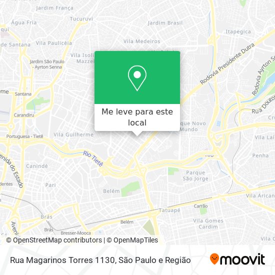 Rua Magarinos Torres 1130 mapa