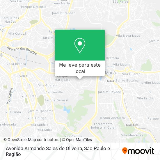 Avenida Armando Sales de Oliveira mapa