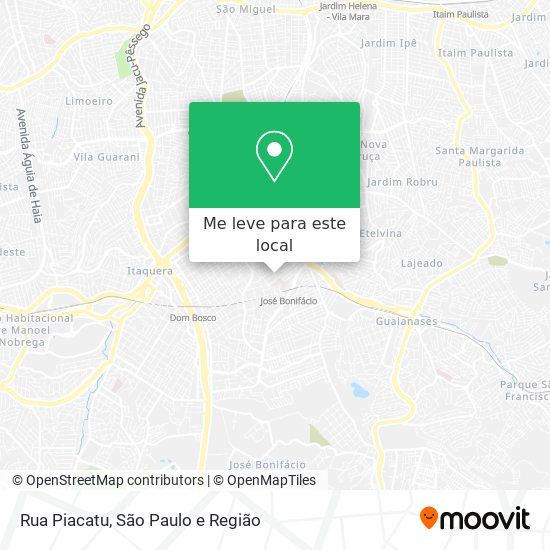Rua Piacatu mapa