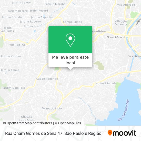 Rua Onam Gomes de Sena 47 mapa