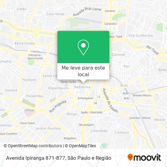 Avenida Ipiranga 871-877 mapa