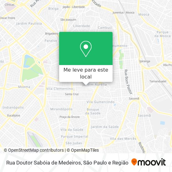Rua Doutor Sabóia de Medeiros mapa