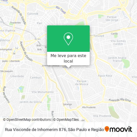 Rua Visconde de Inhomerim 876 mapa