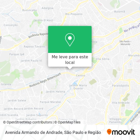 Avenida Armando de Andrade mapa