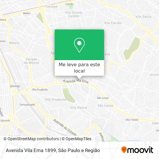 Avenida Vila Ema 1899 mapa