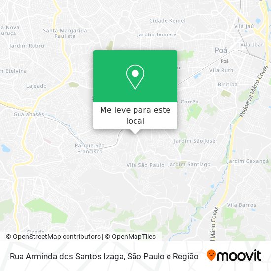 Rua Arminda dos Santos Izaga mapa