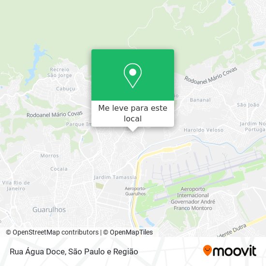 Rua Água Doce mapa