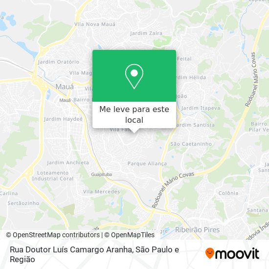 Rua Doutor Luís Camargo Aranha mapa