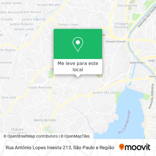 Rua Antônio Lopes Iniesta 213 mapa