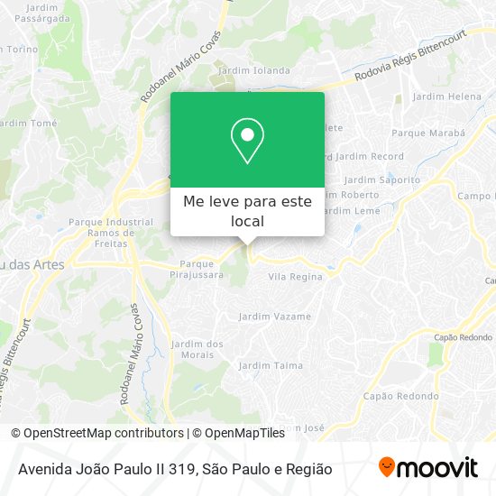 Avenida João Paulo II 319 mapa