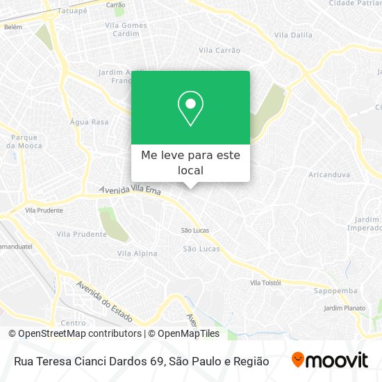 Rua Teresa Cianci Dardos 69 mapa