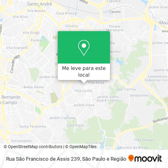 Rua São Francisco de Assis 239 mapa