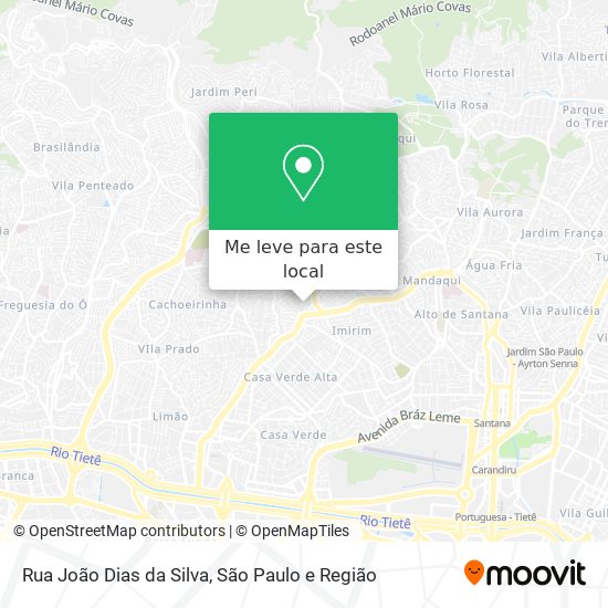 Rua João Dias da Silva mapa