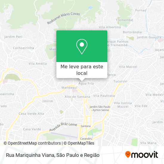 Rua Mariquinha Viana mapa