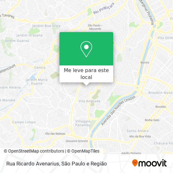 Rua Ricardo Avenarius mapa