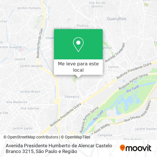 Avenida Presidente Humberto de Alencar Castelo Branco 3215 mapa