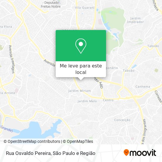 Rua Osvaldo Pereira mapa