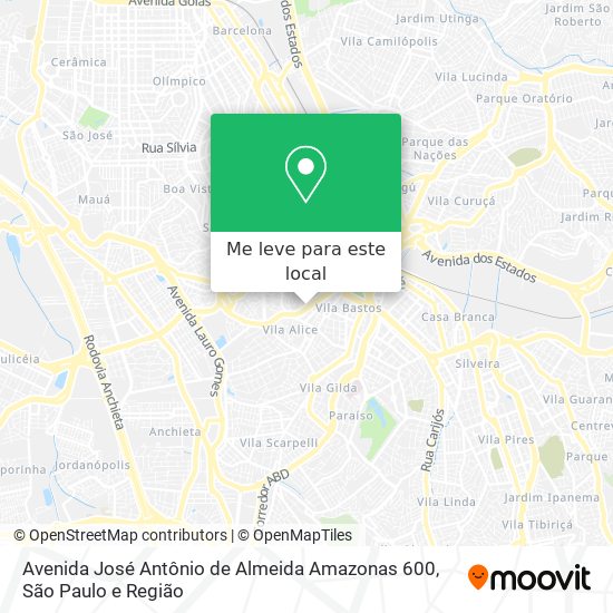 Avenida José Antônio de Almeida Amazonas 600 mapa