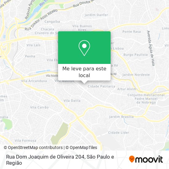 Rua Dom Joaquim de Oliveira 204 mapa