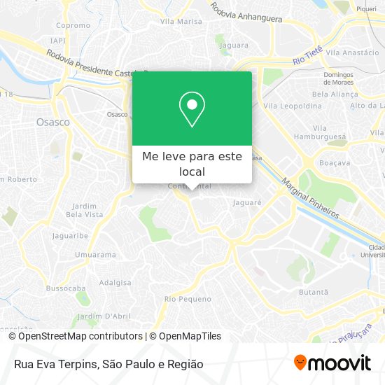 Rua Eva Terpins mapa