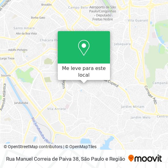 Rua Manuel Correia de Paiva 38 mapa