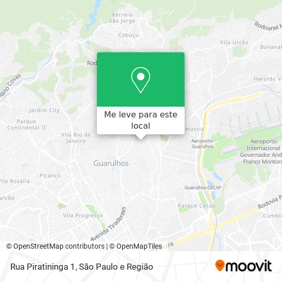 Rua Piratininga 1 mapa