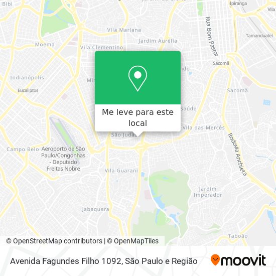 Avenida Fagundes Filho 1092 mapa