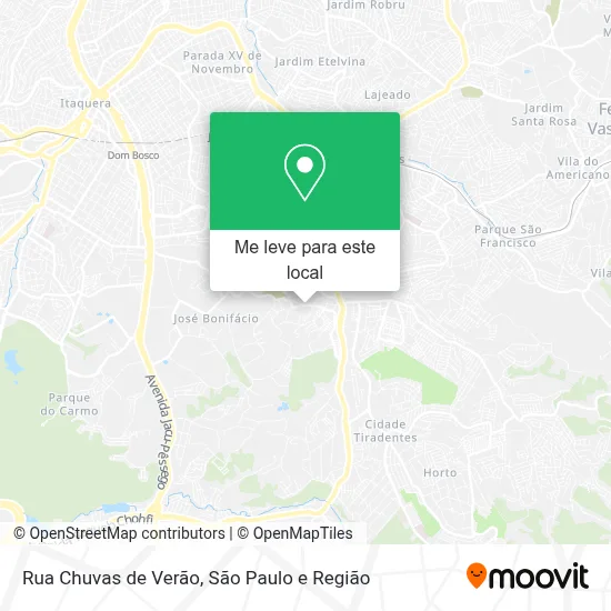 Rua Chuvas de Verão mapa