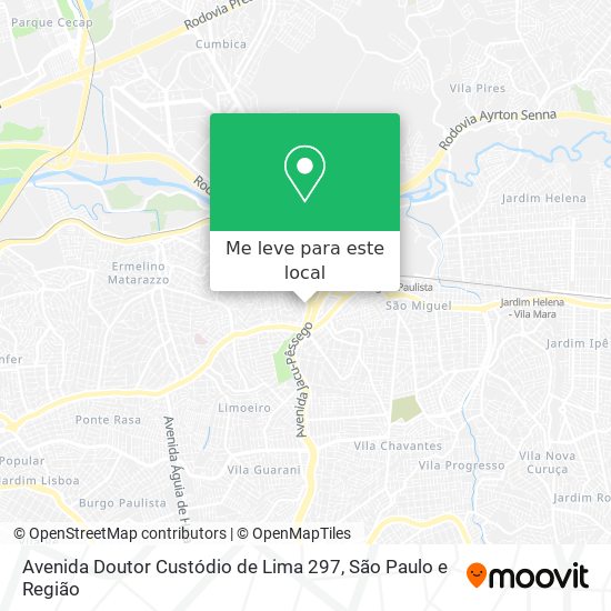 Avenida Doutor Custódio de Lima 297 mapa