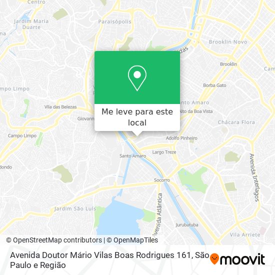 Avenida Doutor Mário Vilas Boas Rodrigues 161 mapa