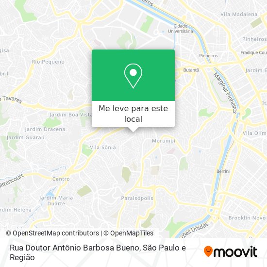 Rua Doutor Antônio Barbosa Bueno mapa