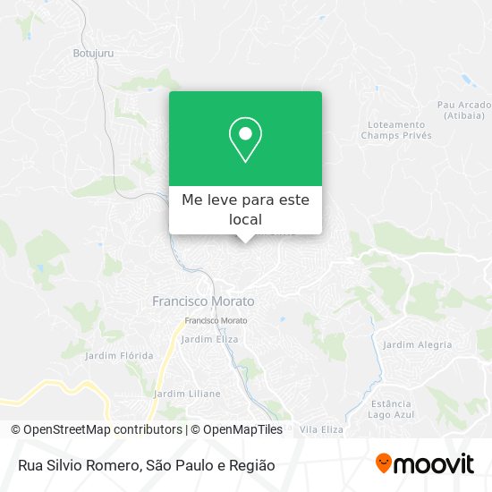 Rua Silvio Romero mapa