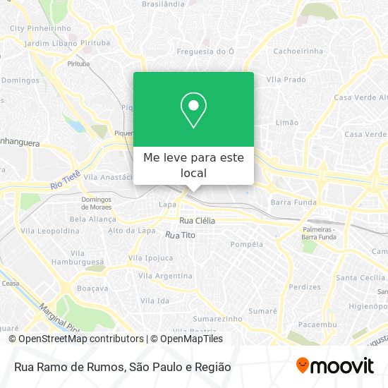 Rua Ramo de Rumos mapa