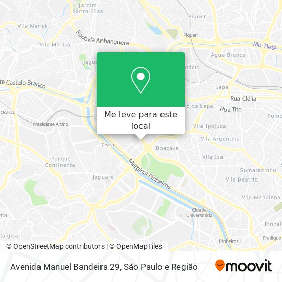Avenida Manuel Bandeira 29 mapa