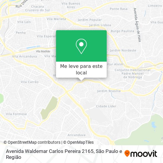 Avenida Waldemar Carlos Pereira 2165 mapa